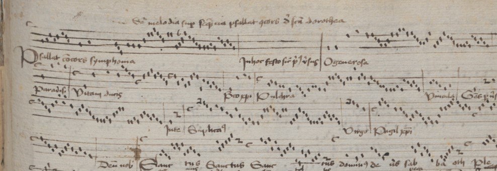 Abb. Choralnotation für die Orgel in Cod. 5094