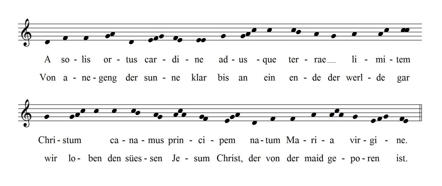 Notenbsp. A solis ortus