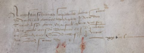 Abb. Schubinger in Gabriel von Salamancas Rechnungsbüchern 1522/23