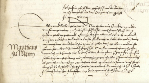 Abb. Erhöhung des Bezugs von Augustin „pfeyffer“ 1500 
