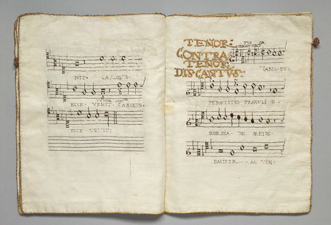 Gesticktes Stimmbuch Martia terque quater (3v/4r)