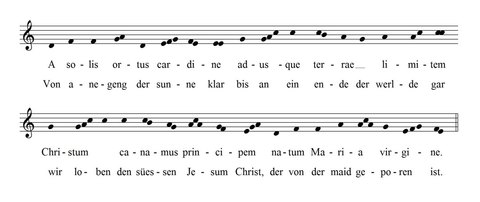 Notenbsp. A solis ortus