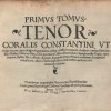 Abb. Title page Coralis constantinus